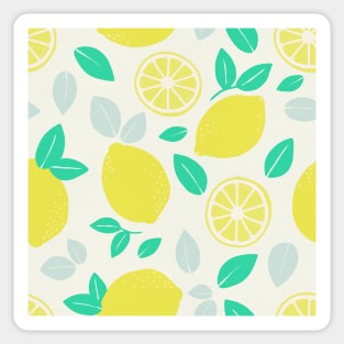 Summer Lemon Pattern Sticker